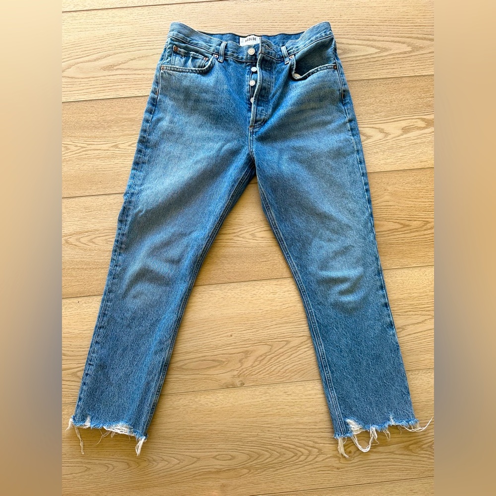 Agolde Riley Crop *like new* jeans, in haven color- size 29.